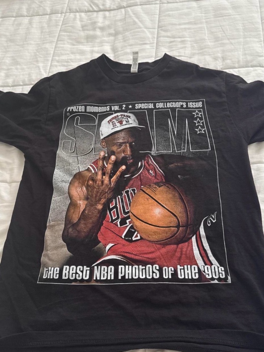 Black Graphic NBA Photo Tee - Michael Jordan